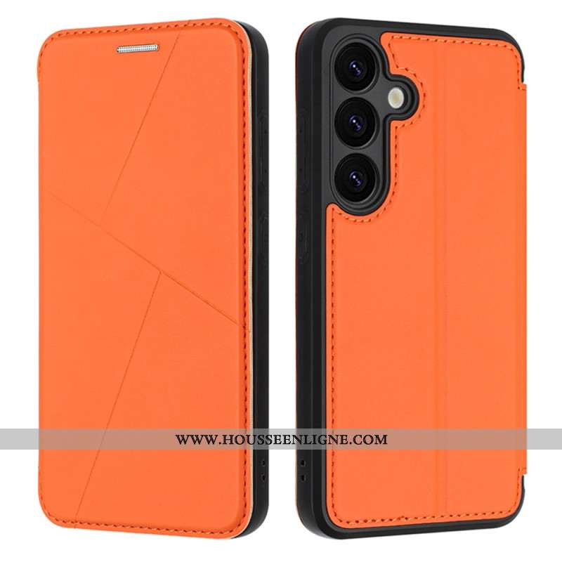 Flip Cover Samsung Galaxy S25 5G Fermeture Magnétique et Emplacement pour Cartes