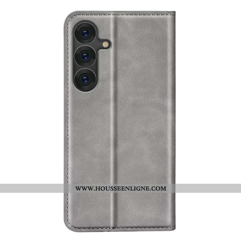 Flip Cover Samsung Galaxy S25 5G Simili Cuir Classique