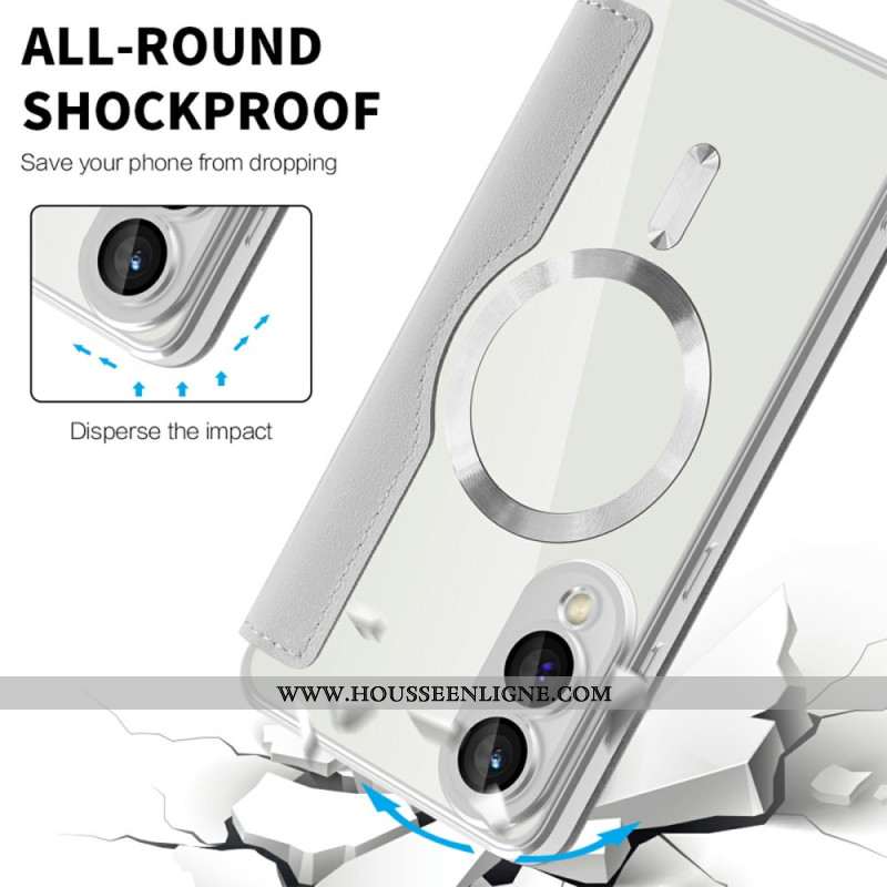 Flip Cover Samsung Galaxy S25 Edge Compatible MagSafe Matelassée