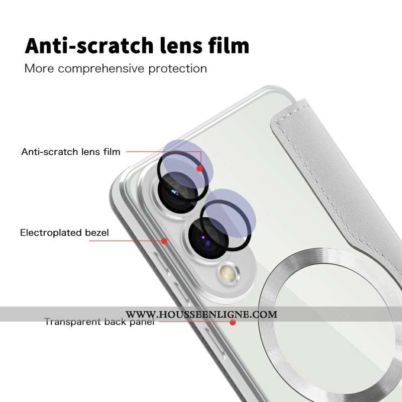 Flip Cover Samsung Galaxy S25 Edge Compatible MagSafe Matelassée