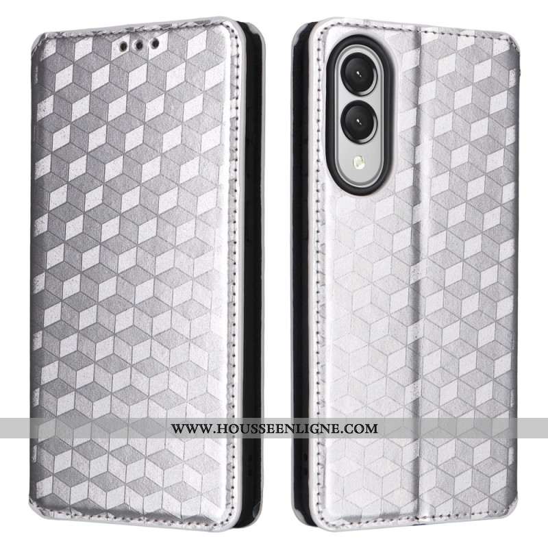 Flip Cover Samsung Galaxy S25 Edge Cubes 3D