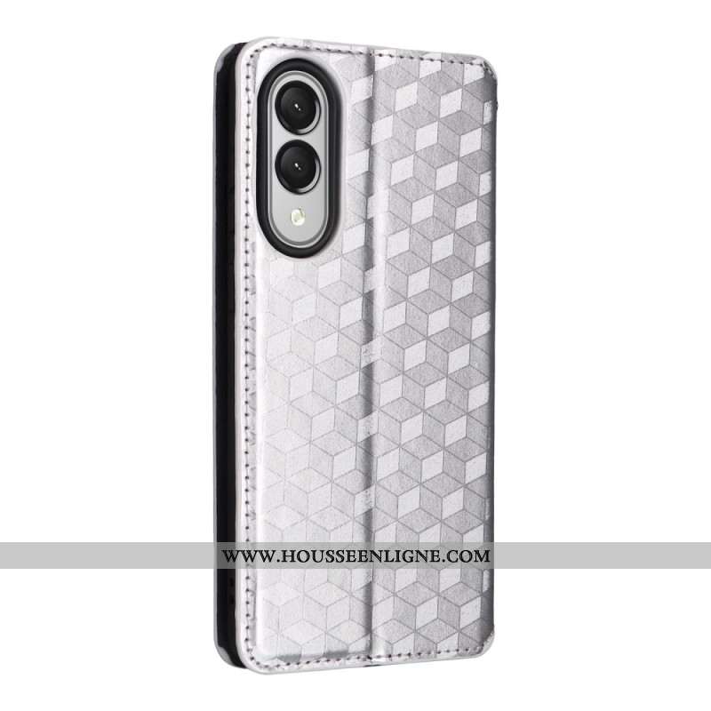 Flip Cover Samsung Galaxy S25 Edge Cubes 3D