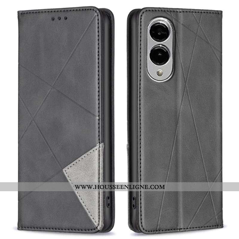 Flip Cover Samsung Galaxy S25 Edge Moti Géométrique