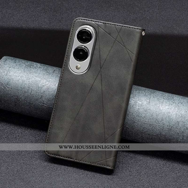 Flip Cover Samsung Galaxy S25 Edge Moti Géométrique