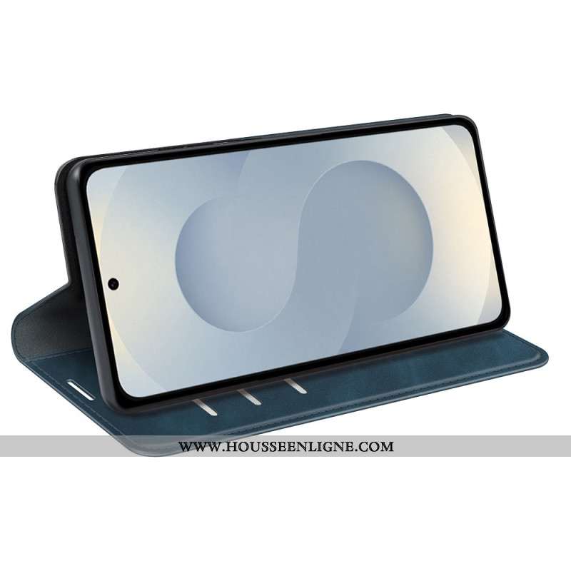 Flip Cover Samsung Galaxy S25 Edge Style Cuir