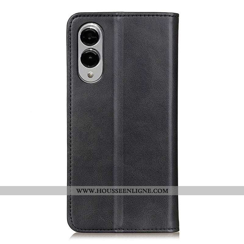 Flip Cover Samsung Galaxy S25 Edge Texture Cuir