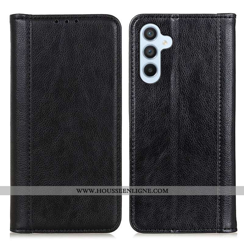 Flip Cover Samsung Galaxy S25 FE Cuir Fendu