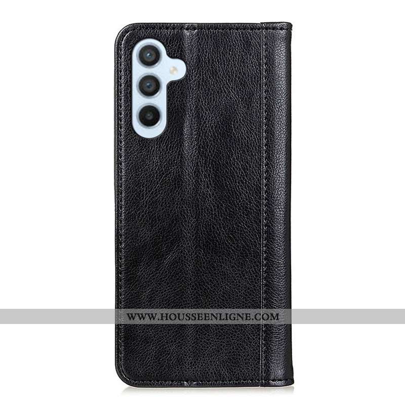 Flip Cover Samsung Galaxy S25 FE Cuir Fendu