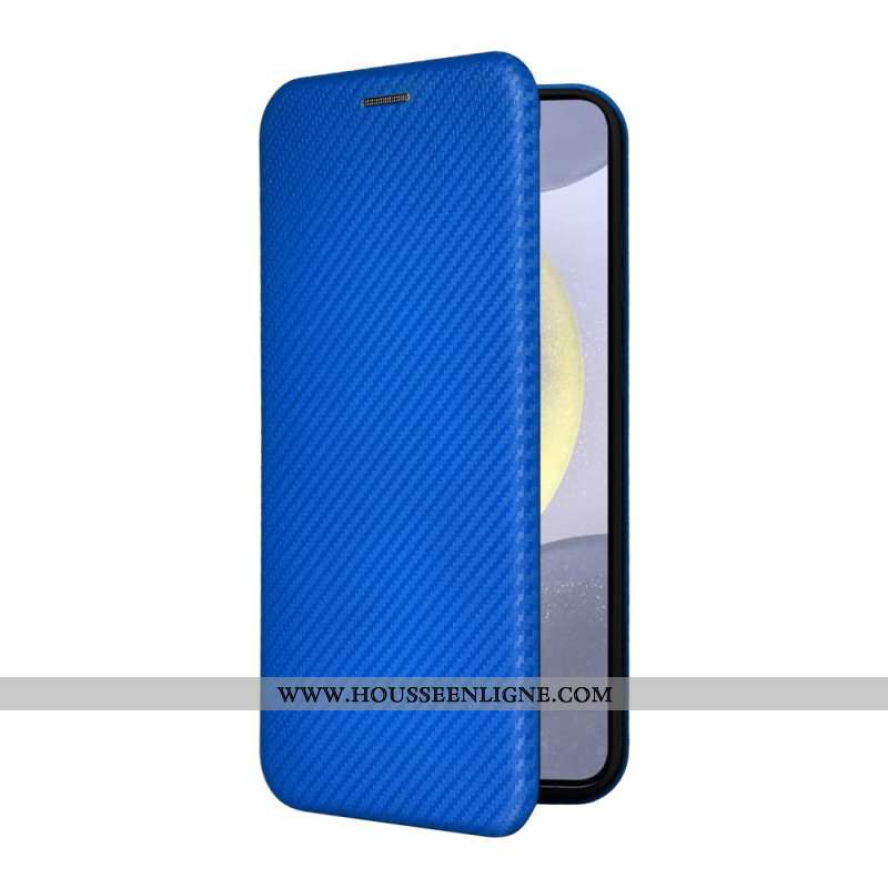 Flip Cover Samsung Galaxy S25 FE Fibre Carbone