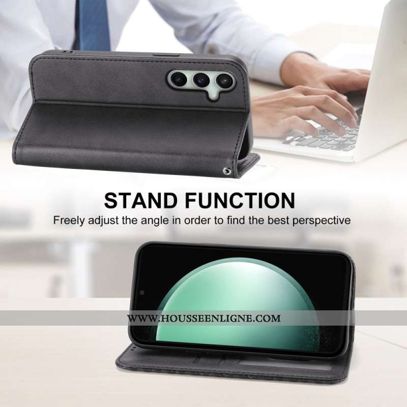 Flip Cover Samsung Galaxy S25 FE Frise Losanges à Lanière