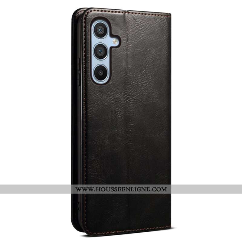 Flip Cover Samsung Galaxy S25 FE Simili Cuir Ciré
