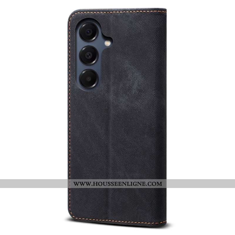 Flip Cover Samsung Galaxy S25 FE Tissu Jeans