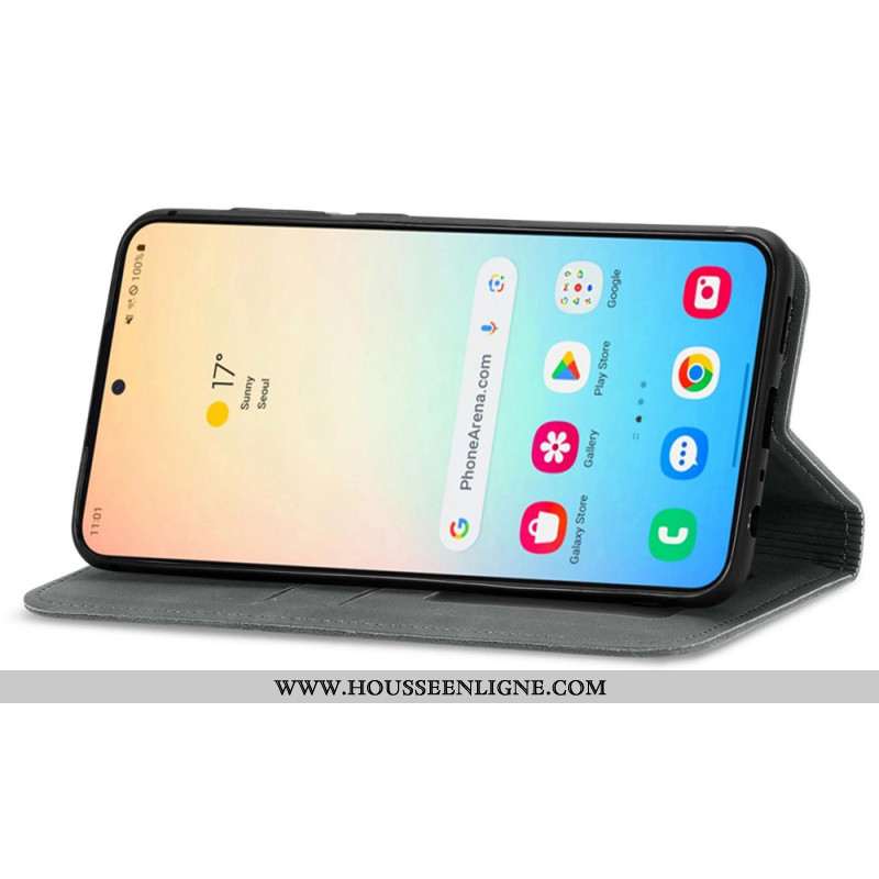 Flip Cover Samsung Galaxy S25 Plus 5G Effet Daim