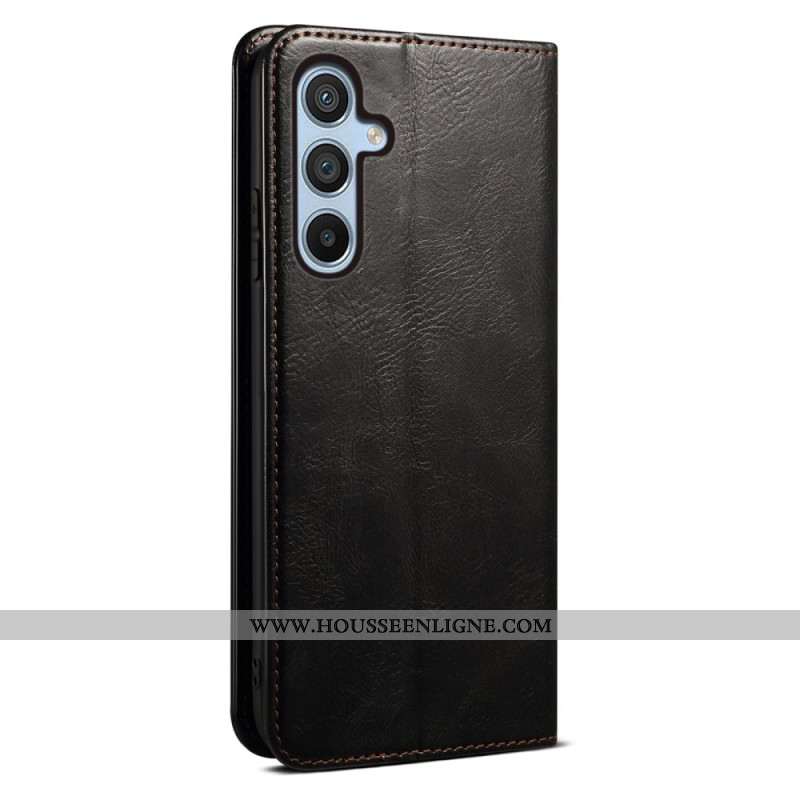 Flip Cover Samsung Galaxy S25 Plus 5G Simili Cuir Ciré