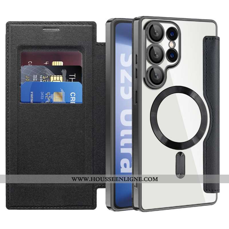 Flip Cover Samsung Galaxy S25 Ultra 5G Compatible MagSafe Matelassée