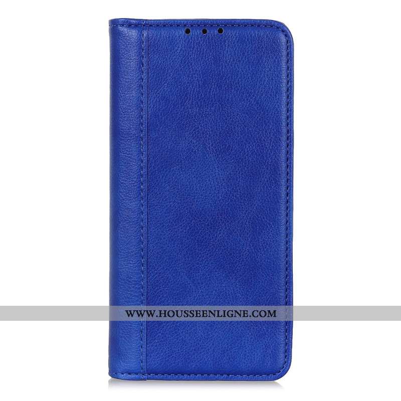 Flip Cover Samsung Galaxy S25 Ultra 5G Cuir Fendu LItchi