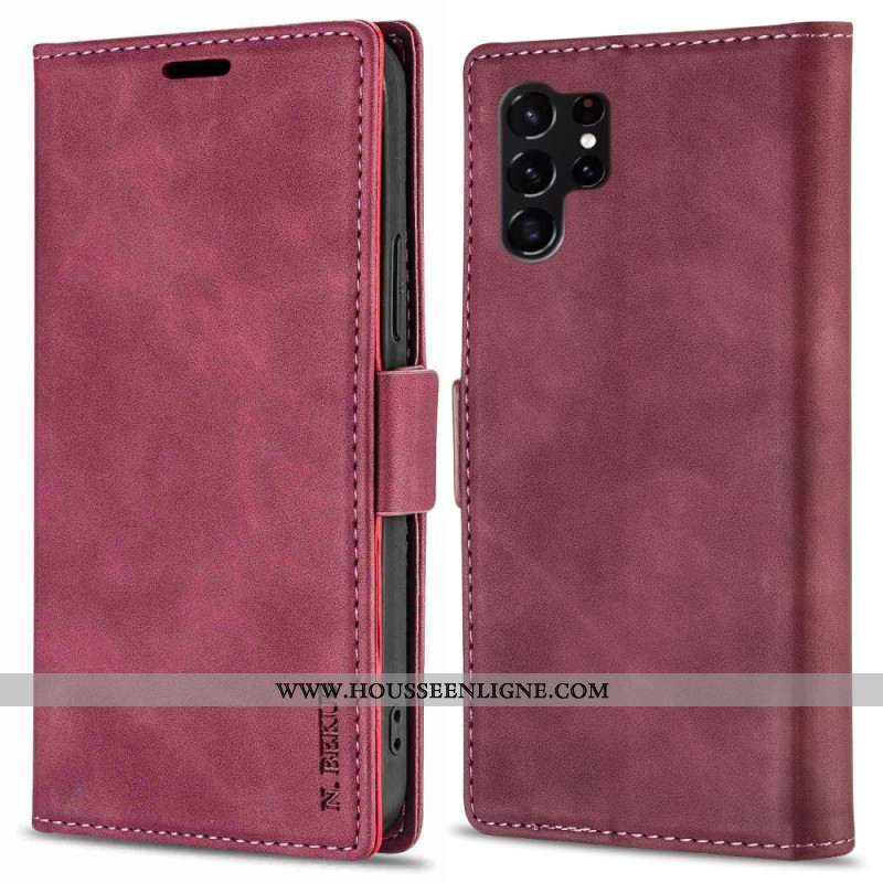 Flip Cover Samsung Galaxy S25 Ultra 5G Cuir Polyuréthane