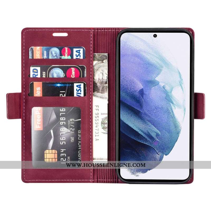 Flip Cover Samsung Galaxy S25 Ultra 5G Cuir Polyuréthane