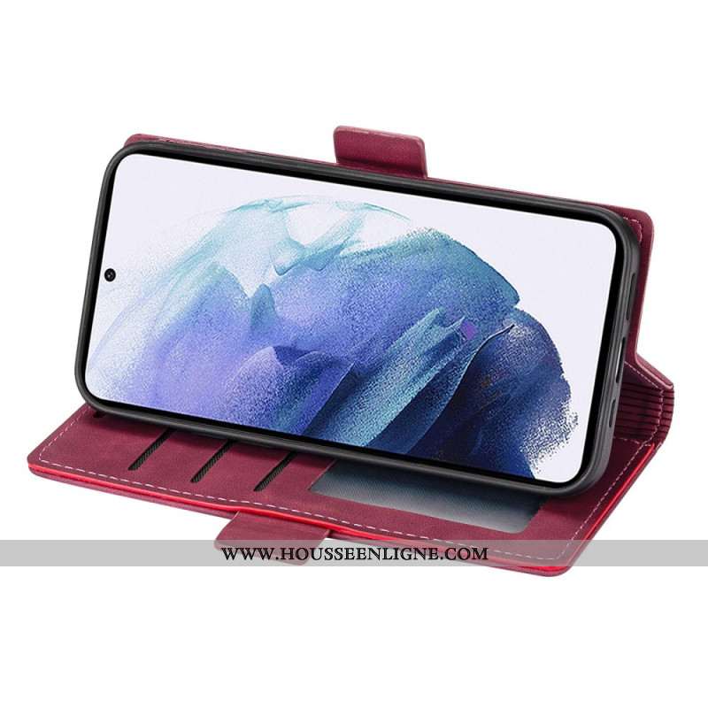 Flip Cover Samsung Galaxy S25 Ultra 5G Cuir Polyuréthane