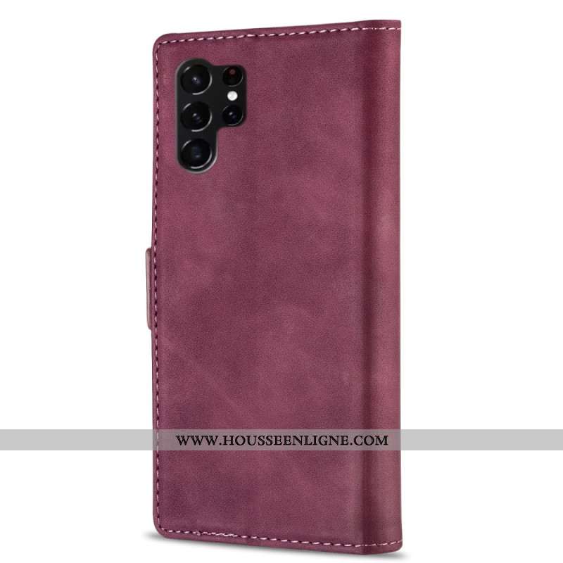 Flip Cover Samsung Galaxy S25 Ultra 5G Cuir Polyuréthane