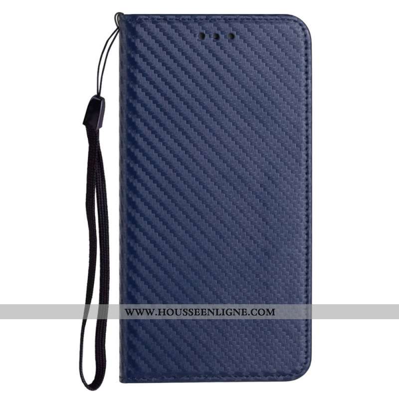 Flip Cover Samsung Galaxy S25 Ultra 5G Fibre Carbone à Lnaière