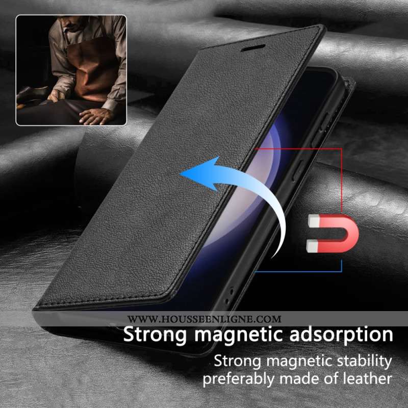 Flip Cover Samsung Galaxy S26 Effet Cuir Fermeture Magnétique