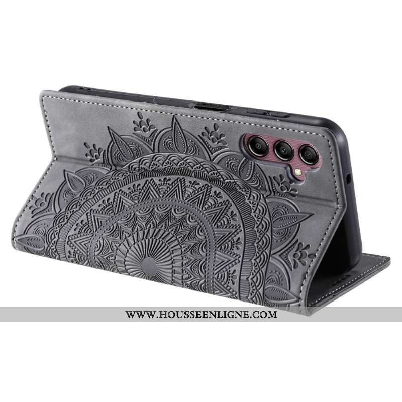 Flip Cover Samsung Galaxy S26 Effet Daim Mandala