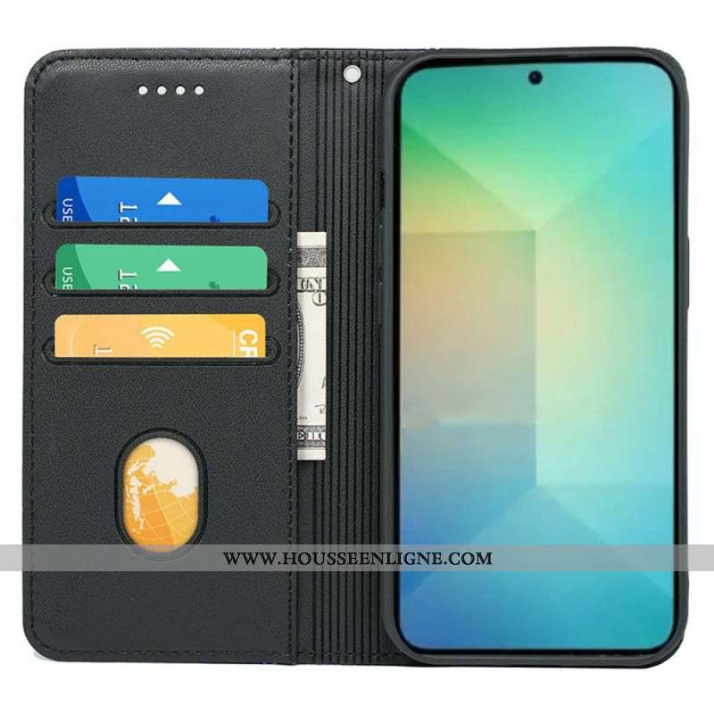 Flip Cover Samsung Galaxy S26 Liseré à Lanière