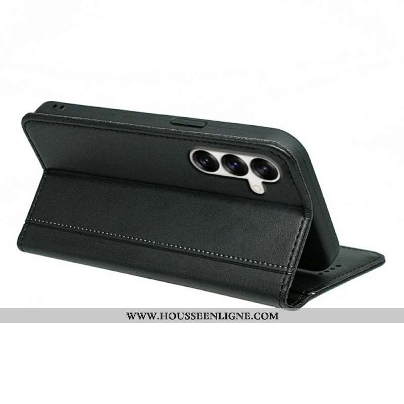 Flip Cover Samsung Galaxy S26 Liseré à Lanière