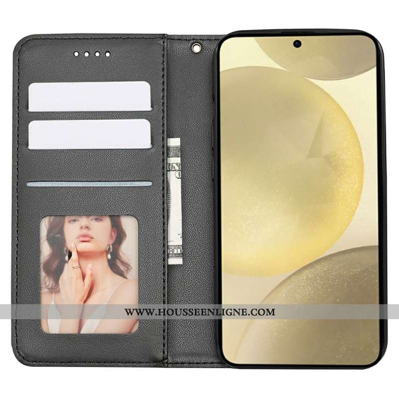 Flip Cover Samsung Galaxy S26 Motif Quadrillé