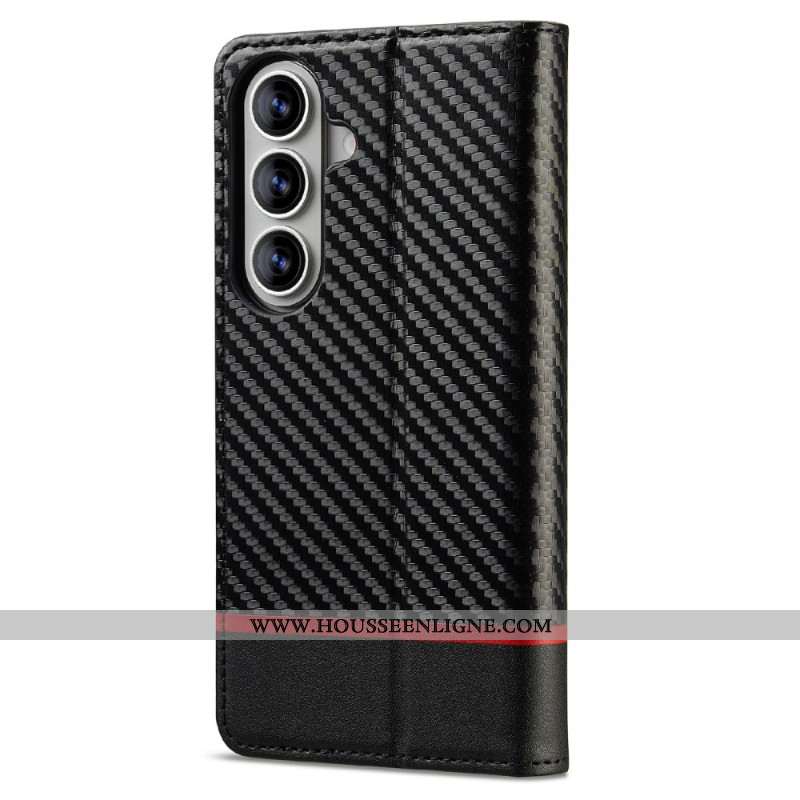 Flip Cover Samsung Galaxy S26 Plus Fibre Carbone