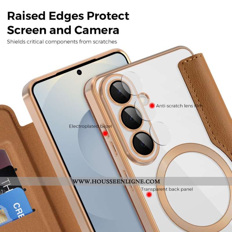 Flip Cover Samsung Galaxy S26 Plus Porte-Cartes RFID Matelassée