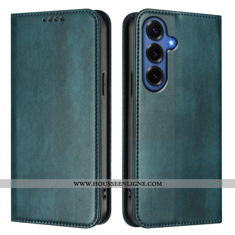 Flip Cover Samsung Galaxy S26 Plus Protection RFID Texture Rétro