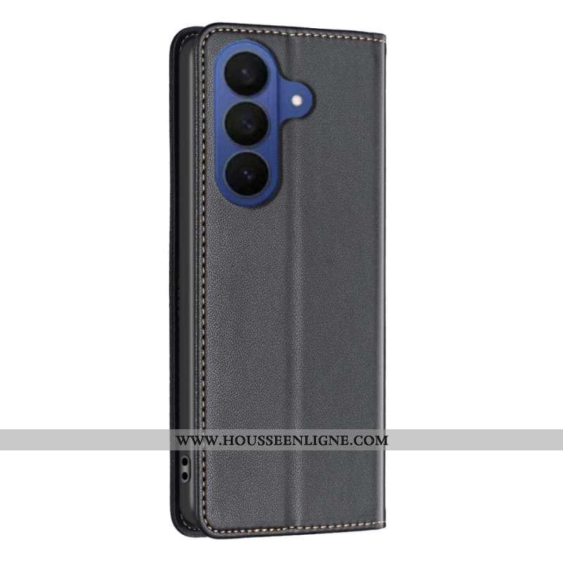 Flip Cover Samsung Galaxy S26 Plus Simili Cuir BINFEN COLOR