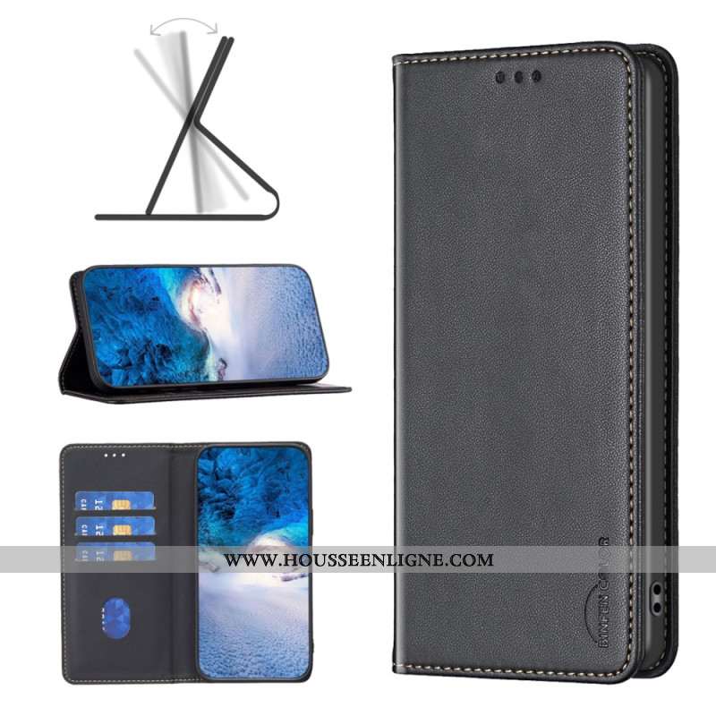 Flip Cover Samsung Galaxy S26 Plus Simili Cuir BINFEN COLOR