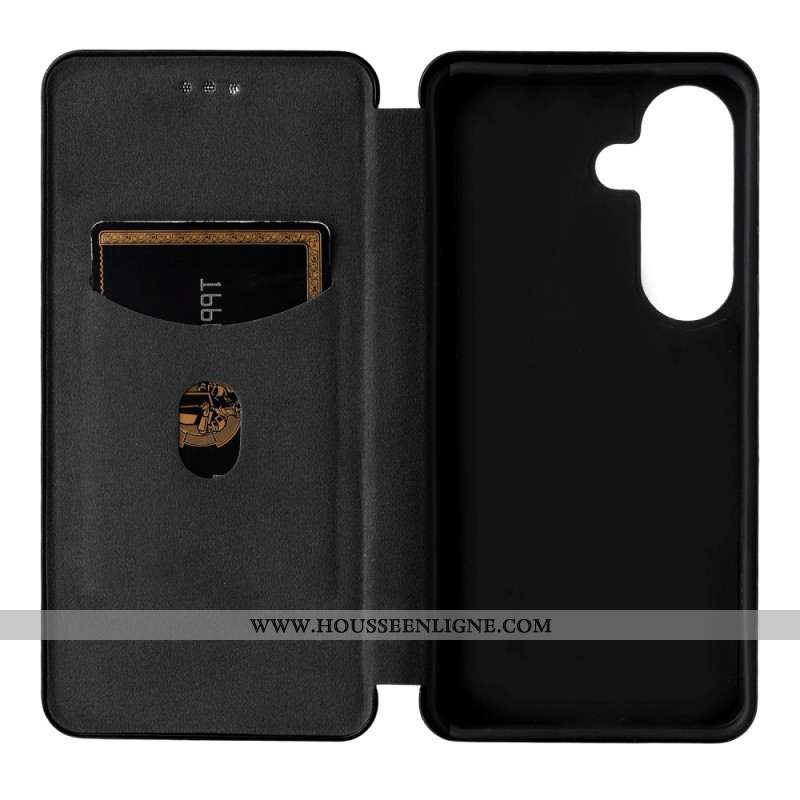 Flip Cover Samsung Galaxy S26 Texture Fibre de Carbone