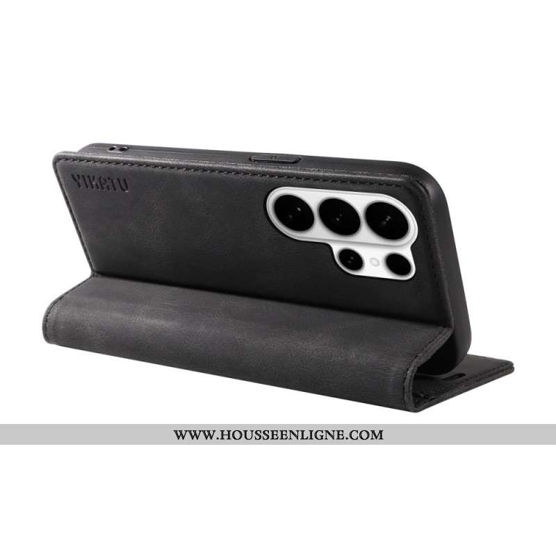 Flip Cover Samsung Galaxy S26 Ultra Effet Daim YIKATU