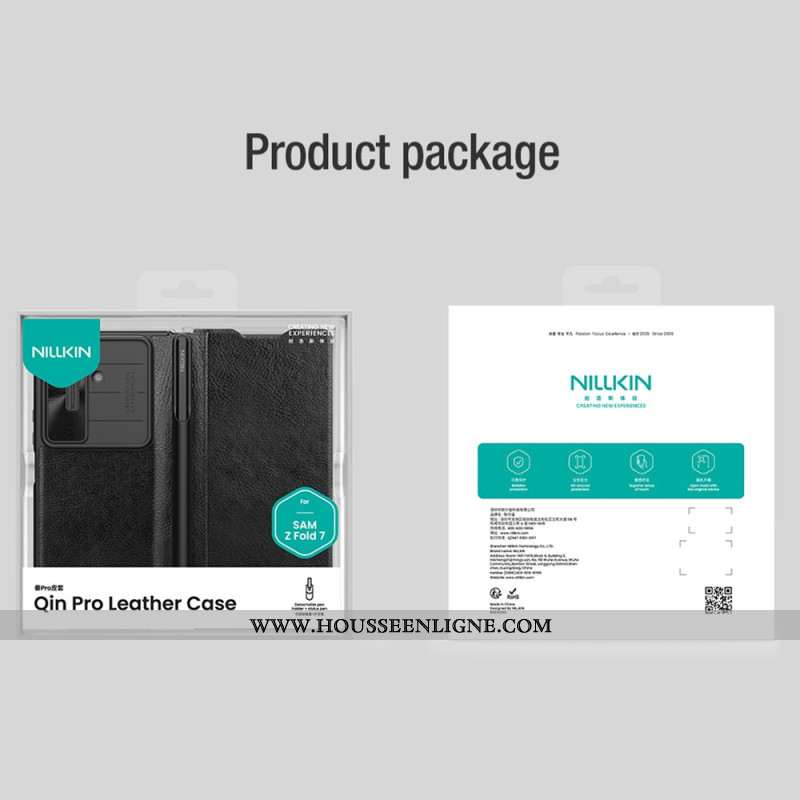 Flip Cover Samsung Galaxy Z Fold 7 Qin Pro Series NILLKIN