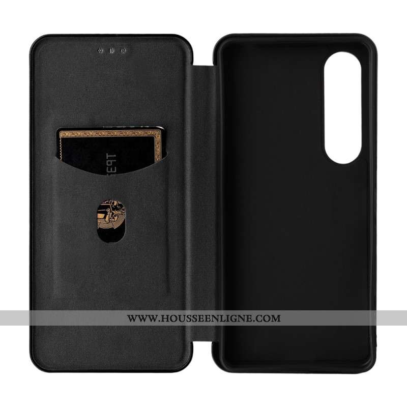 Flip Cover Sony Xperia 1 VII Fibre Carbone