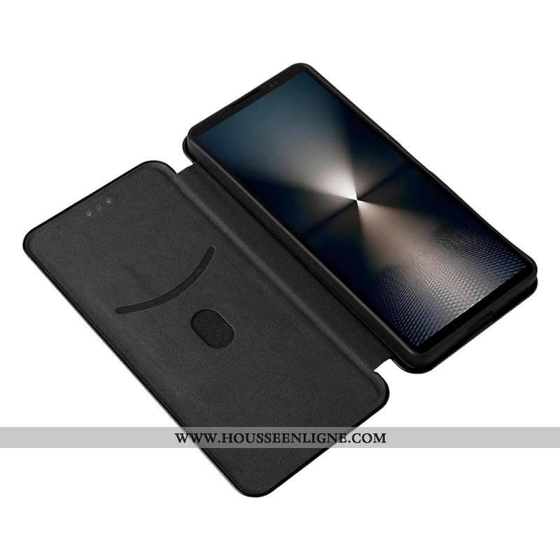 Flip Cover Sony Xperia 1 VII Fibre Carbone