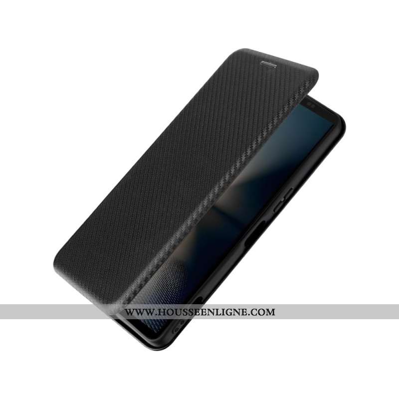 Flip Cover Sony Xperia 1 VII Fibre Carbone