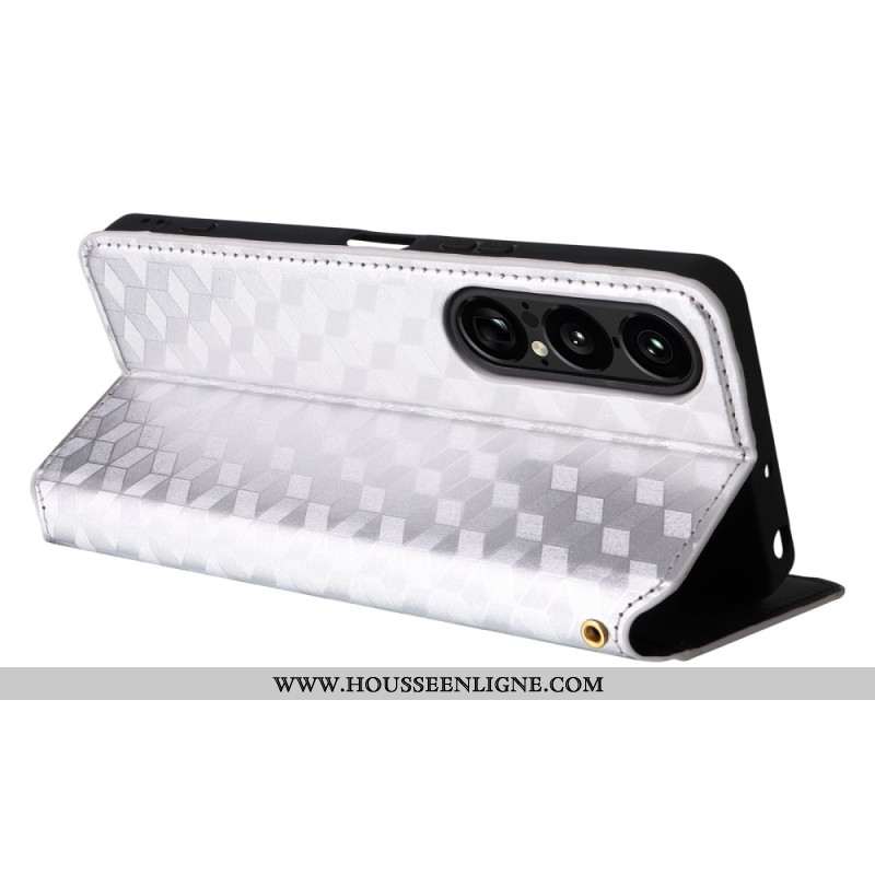 Flip Cover Sony Xperia 1 VII Losanges 3D
