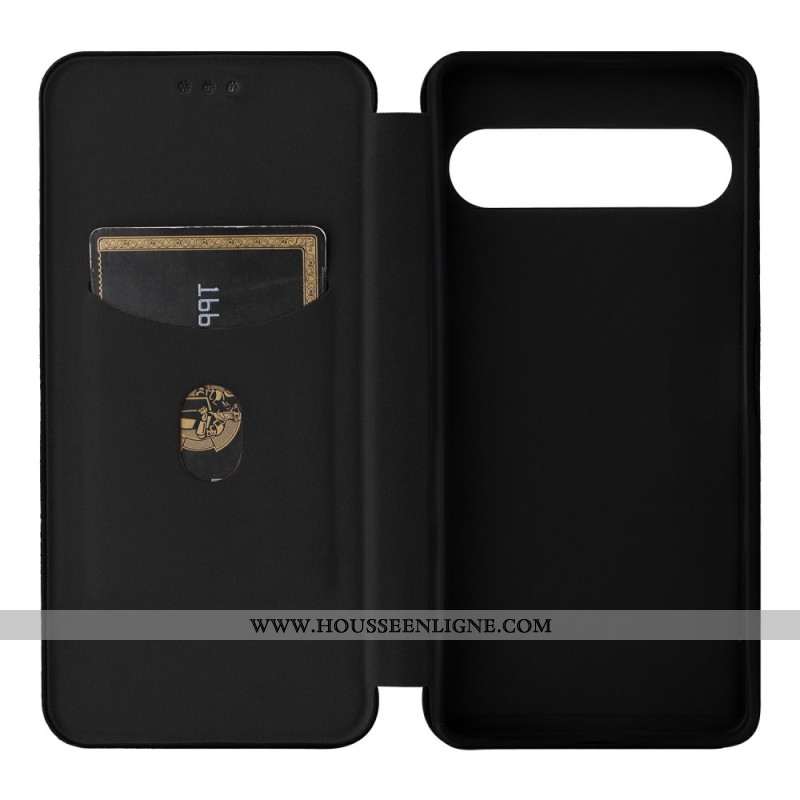 Flip Cover Sony Xperia 10 VII Fibre Carbone