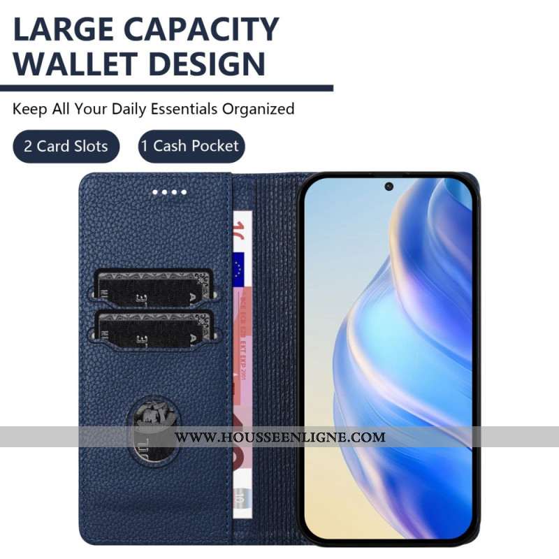 Flip Cover Xiaomi 15 Effet Cuir Blocage RFID