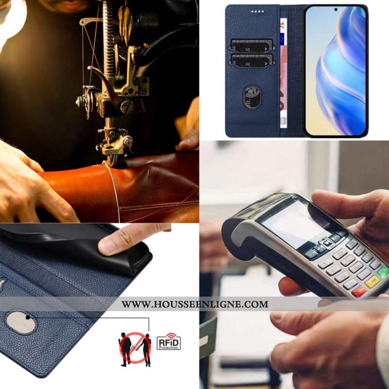 Flip Cover Xiaomi 15 Effet Cuir Blocage RFID