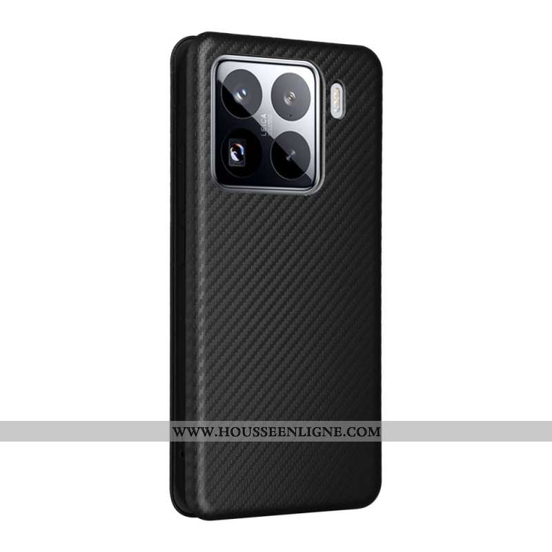 Flip Cover Xiaomi 15 Fibre Carbone