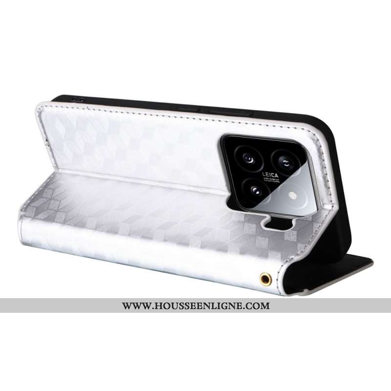 Flip Cover Xiaomi 15 Losanges 3D