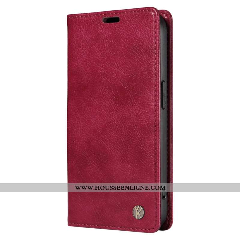 Flip Cover Xiaomi 15 Pro Effet Cuir YIKATU