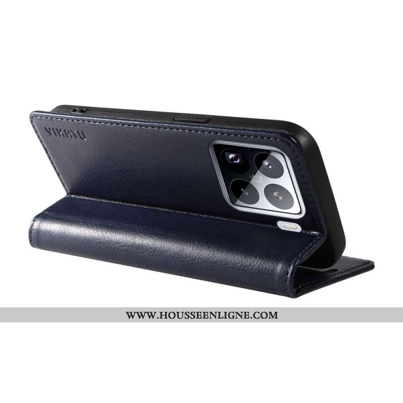 Flip Cover Xiaomi 15 Pro Effet Cuir YIKATU