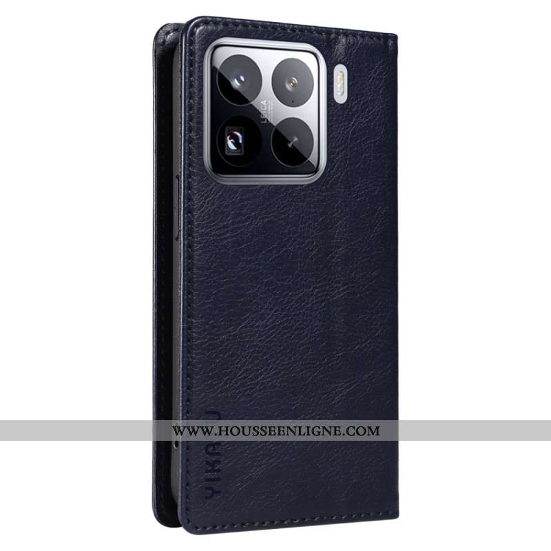 Flip Cover Xiaomi 15 Pro Effet Cuir YIKATU